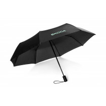 Skoda Regenschirm Taschenschirm Schirm Škoda Aquaprint faltbar schwarz 6U0087602