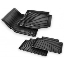 Original Audi Q6 e-tron Gummimatten Gummifußmatten schwarz vorne + hinten 4-tlg.