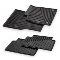Original Audi A6 e-tron Gummimatten Gummifußmatten schwarz vorne + hinten