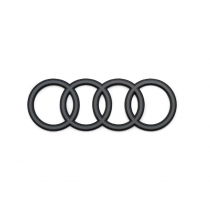 Original Audi A5 Q5 Q6 e-tron  Ringe Emblem Schriftzug Logo Heckklappe anthrazit