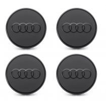 Original Audi Nabenkappen Set Nabendeckel Felgendeckel matt schwarz 85H071006A