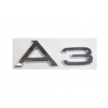 Audi A3 8P Schriftzug Logo Emblem selbstklebend 