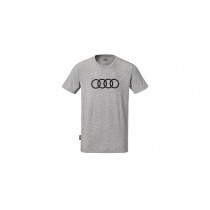 Audi Herren T-Shirt grau Audi Ringe 