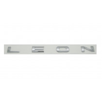 Original Seat Leon Schriftzug Emblem Logo hinten Heckklappe silber chrom