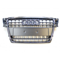 Original Audi A4 8K B8 Kühlergrill Frontgrill Steingrau