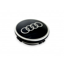 Original Audi Dynamische Nabendeckel Nabenkappen schwarz Audi Ringe 4M8071006