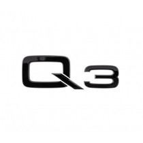 Audi 83A071803 Schriftzug Q3 Logo schwarz Tuning Exclusive Black Edition Emblem selbstklebend 
