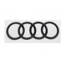 Original Audi TT TTRS Ringe Emblem Schriftzug Logo Heckklappe schwarz glänzend