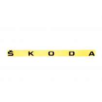 Original Skoda Fabia Schriftzug Emblem Logo hinten schwarz Blackline Heckklappe