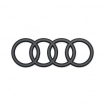 Original Audi Q8 / e-tron Ringe Emblem Schriftzug Logo Heckklappe anthrazitgrau
