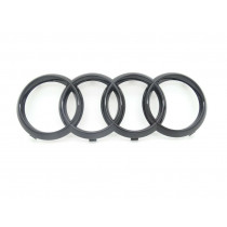 Original Audi Ringe A8 4N Emblem Schriftzug Zeichen Logo Kühlergrill schwarz