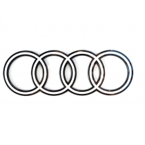 Original Audi Q8 / e-tron Ringe Emblem Schriftzug Logo Heckklappe polarweiß