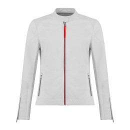Audi Sport Damen Softshelljacke Jacke Übergangsjacke Bikerjacke weiß