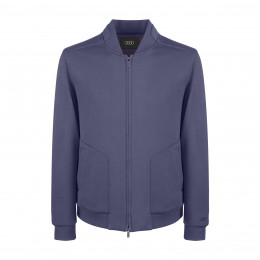 Audi Midlayerjacke Übergangsjacke Sweatjacke Herren Audi Ringe Logo dunkelblau 