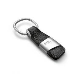 Audi Schlüsselanhänger Leder e-tron schwarz silber 