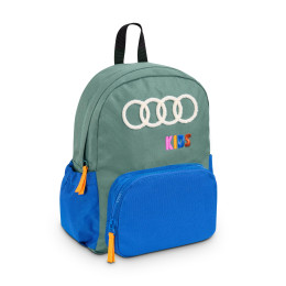 Audi Kleinkinder Rucksack Audi Ringe Stick 7 Liter blau-grün 3202603400