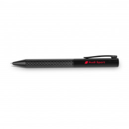 Audi Kugelschreiber Audi Sport schwarz Carbon / Metall mit Federclip