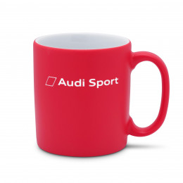 Audi Sport Tasse Becher Kaffeetasse Teetasse Porzellantasse rot 350ml 