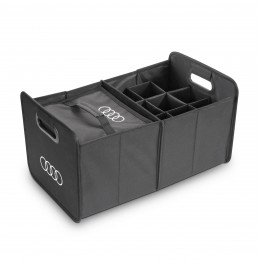 Audi Faltbox Gepäckkorb mit Kühltasche Kofferraum 30 Liter schwarz 3292600400