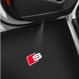 Original Audi S-Logo LED Einstiegsbeleuchtung Einstiegsleuchten Tür Leuchten