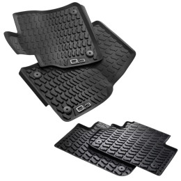 Original Audi Q3 F3 Gummimatten Gummifußmatten vorn + hinten 4-tlg. schwarz 