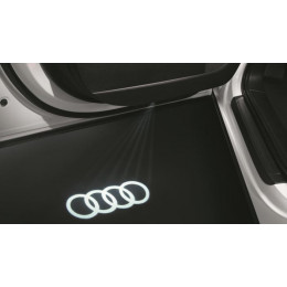  Original Audi A3 A6 A7 A8 Q3 Q7 TT R8 LED Einstiegsleuchten Einstiegsbeleuchtung Audi Ringe
