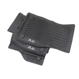 Original Audi A6 4K C8 Gummimatten Gummifußmatten vorn + hinten 4-tlg. schwarz 