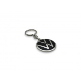 Original VW Schlüsselanhänger silber schwarz 000087010BQ