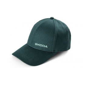 Skoda Baseballcap Baseballkappe Cap Kappe Mütze Emerald-Grün 