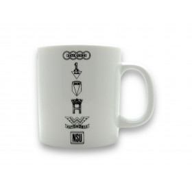Audi Tradition Tasse Becher Kaffeetasse Teetasse Traditionsmarken Motiv weiß