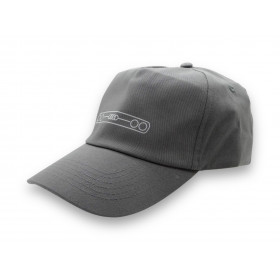 Audi Basecap Baseball Cap Kappe Audi 80 Kühlergrill Motiv grau