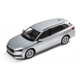 Skoda Superb Combi 2025 Modellauto Miniatur 1:43 Pebble Silber