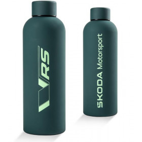 Skoda Isolierflasche Motorsport Trinkflasche Edelstahl 500ml grün