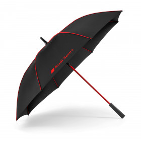 Audi Sport Regenschirm Stockschirm Schirm 120 cm schwarz rot