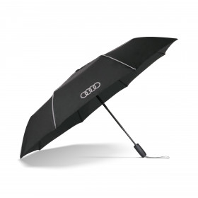 Audi Taschenschirm Regenschirm Automatikschirm Audi Ringe schwarz 