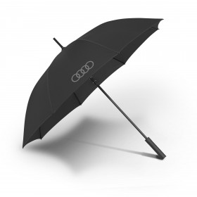 Audi Regenschirm Stockschirm Schirm Ringe 120 cm schwarz