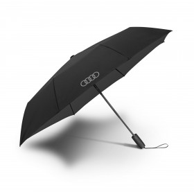 Audi Taschenschirm Regenschirm Automatikschirm Audi Ringe schwarz