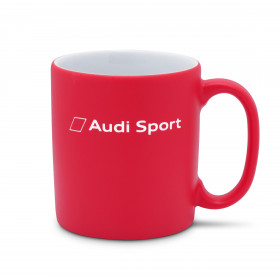 Audi Sport Tasse Becher Kaffeetasse Teetasse Porzellantasse rot 350ml 