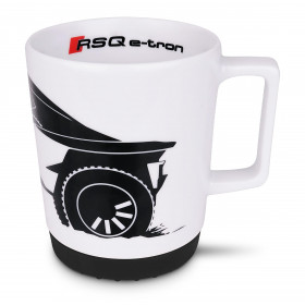 Audi Sport Tasse Becher Kaffeetasse Kaffeebecher RS Q e-tron weiß 