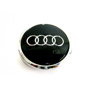 Original Audi Nabenkappe Nabendeckel Felgendeckel Schwarz Chrom 