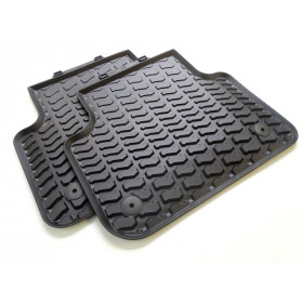Original Audi Q7 4M Gummimatten Gummifußmatten hinten schwarz 
