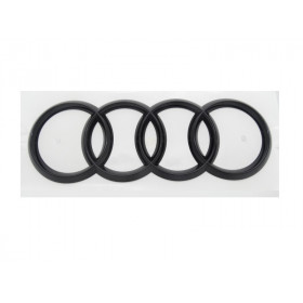 Original Audi A7 Ringe Emblem Schriftzug Logo Heckklappe schwarz glänzend