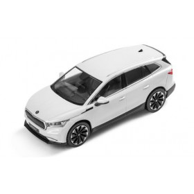 Skoda ENYAQ iV Modellauto Miniatur 1:43 Moon-Weiß Metallic 