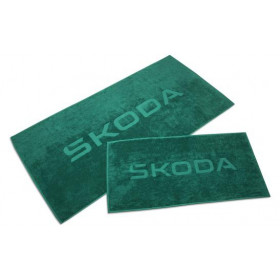 Skoda Handtuch Badetuch Strandlaken Saunatuch Frottiertuch Emerald-Grün 2´er Set