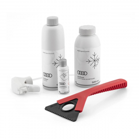 Audi Winterpflege Set Eiskratzer Antifrost Enteiser Glaspolitur