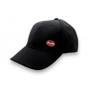Audi Basecap Baseball Cap Kappe Audi Logo Oval schwarz