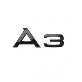 Original Audi A3 Schriftzug Emblem Logo für Heckklappe schwarz 