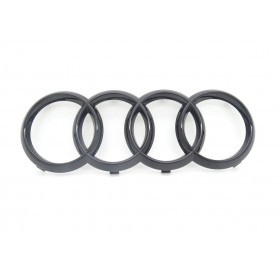 Original Audi Q7 4M Emblem Ringe Logo Zeichen Kühlergrill schwarz