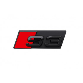 Original Audi S3 Schriftzug Emblem Logo für Kühlergrill schwarz 
