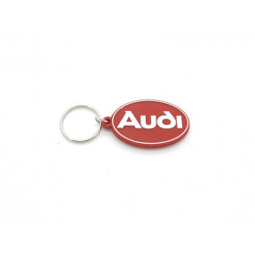 Audi Tradition Schlüsselanhänger Oval aus Gummi
